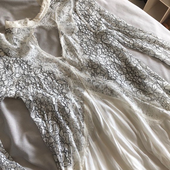 Free People Secret Origins Lace Tunic Top Dress - Picture 6 of 6